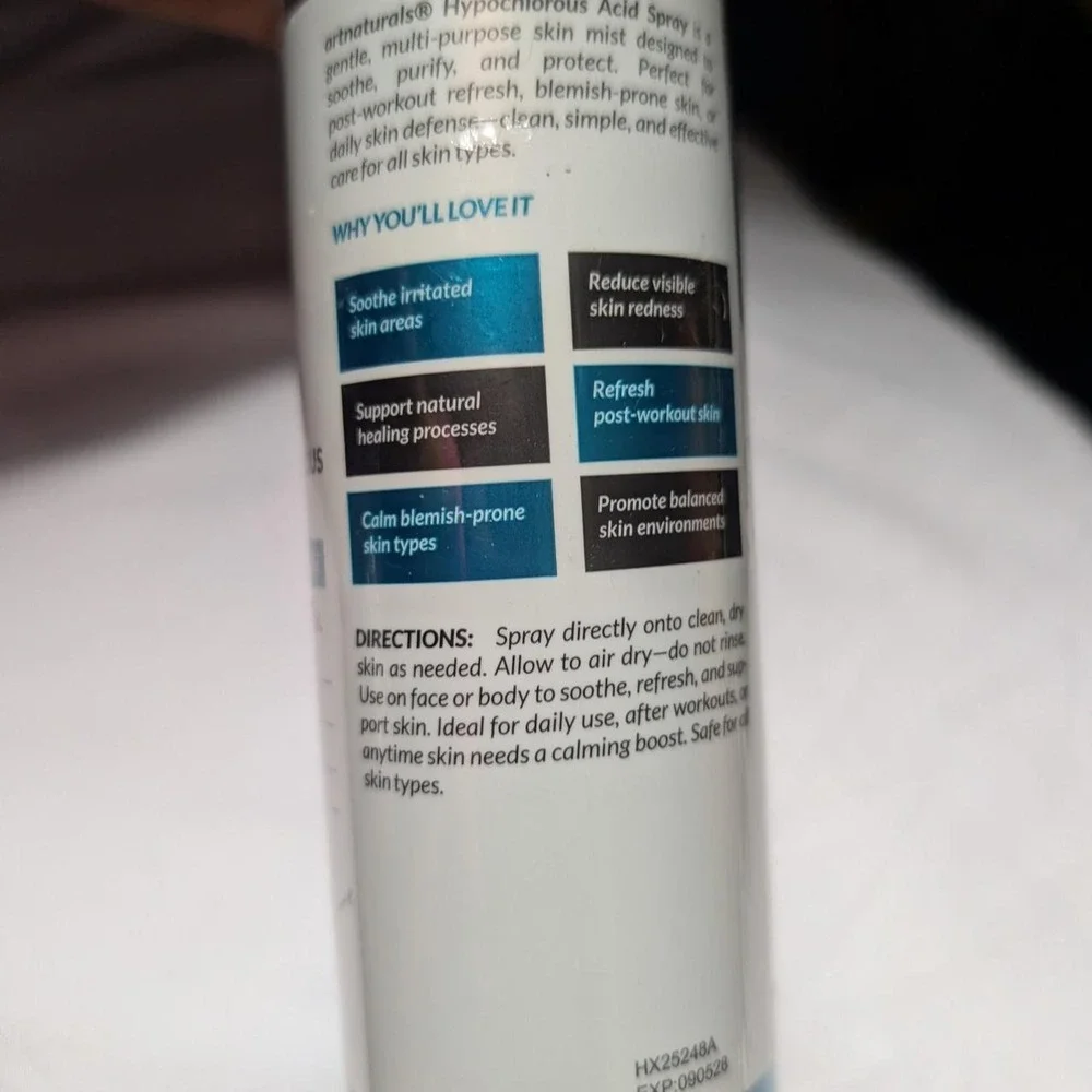 Hypochlorous acid spray sealed